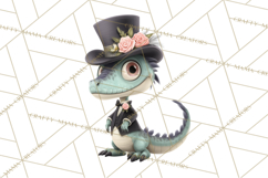 Dinosaur Princess Ball Clipart PNG, Baby Dinos Gowns &amp; Tux Product Image 4