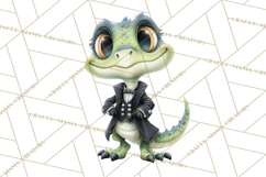 Dinosaur Princess Ball Clipart PNG, Baby Dinos Gowns &amp; Tux Product Image 5