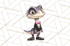Dinosaur Princess Ball Clipart PNG, Baby Dinos Gowns &amp; Tux Product Image 4