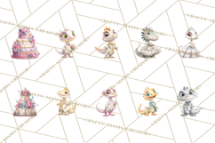 Dinosaur Princess Ball Clipart PNG, Baby Dinos Gowns &amp; Tux Product Image 3