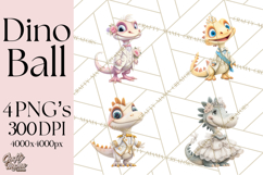 Dinosaur Princess Ball Clipart PNG, Baby Dinos Gowns &amp; Tux Product Image 1