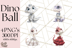 Dinosaur Princess Ball Clipart PNG, Baby Dinos Gowns &amp; Tux Product Image 1