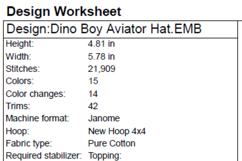 Aviator Boy on a Dinosaur Machine Embroidery Design Product Image 2