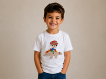 Boy with a Cowboy Hat on a Dinosaur Machine Embroidery Product Image 4