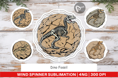 Wind Spinner Dino Fossil Product Image 1