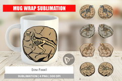 Mug Wrap Dino Fossil Product Image 1