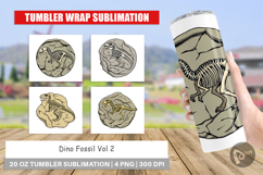 Tumbler Dino Fossil Product Image 1