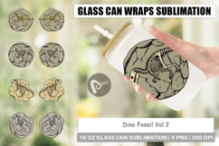 Glass Can Dino Fossil Product Image 1