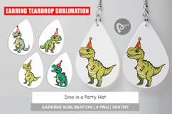 Earring Party Hat Dino Product Image 1