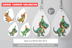 Earring Party Hat Dino Product Image 1