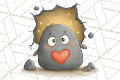 Dino-Mite Clipart PNG, Cute Baby Dinosaur Valentine Clip Art Product Image 3