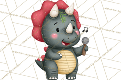 Dino-Mite Clipart PNG, Cute Baby Dinosaur Valentine Clip Art Product Image 5