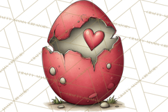 Dino-Mite Clipart PNG, Cute Baby Dinosaur Valentine Clip Art Product Image 3