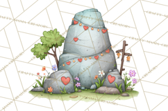 Dino-Mite Clipart PNG, Cute Baby Dinosaur Valentine Clip Art Product Image 4