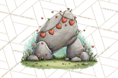 Dino-Mite Clipart PNG, Cute Baby Dinosaur Valentine Clip Art Product Image 5