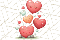 Dino-Mite Clipart PNG, Cute Baby Dinosaur Valentine Clip Art Product Image 4