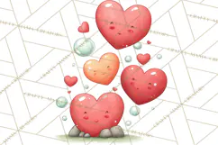 Dino-Mite Clipart PNG, Cute Baby Dinosaur Valentine Clip Art Product Image 4