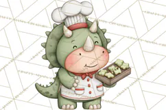Dino-Mite Clipart PNG, Cute Baby Dinosaur Valentine Clip Art Product Image 4
