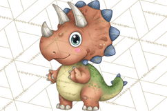 Dino-Mite Clipart PNG, Cute Baby Dinosaur Valentine Clip Art Product Image 2