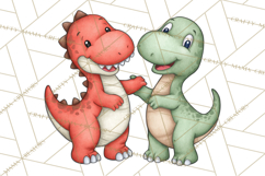 Dino-Mite Clipart PNG, Cute Baby Dinosaur Valentine Clip Art Product Image 2