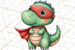 Dino-Mite Clipart PNG, Cute Baby Dinosaur Valentine Clip Art Product Image 3