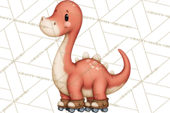 Dino-Mite Clipart PNG, Cute Baby Dinosaur Valentine Clip Art Product Image 4