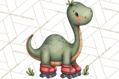 Dino-Mite Clipart PNG, Cute Baby Dinosaur Valentine Clip Art Product Image 5
