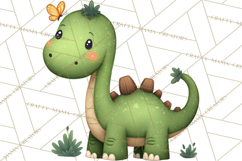 Dino-Mite Clipart PNG, Cute Baby Dinosaur Valentine Clip Art Product Image 5