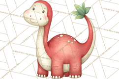 Dino-Mite Clipart PNG, Cute Baby Dinosaur Valentine Clip Art Product Image 2