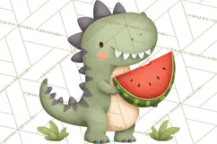 Dino-Mite Clipart PNG, Cute Baby Dinosaur Valentine Clip Art Product Image 5