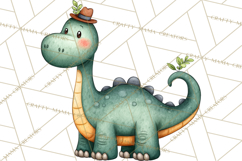 Dino-Mite Clipart PNG, Cute Baby Dinosaur Valentine Clip Art Product Image 2