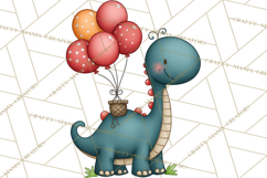 Dino-Mite Clipart PNG, Cute Baby Dinosaur Valentine Clip Art Product Image 2