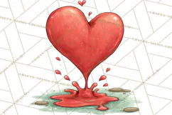 Dino-Mite Clipart PNG, Cute Baby Dinosaur Valentine Clip Art Product Image 3