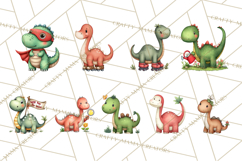 Dino-Mite Clipart PNG, Cute Baby Dinosaur Valentine Clip Art Product Image 3