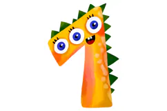 Cute Monster Numbers Clipart Product Image 2