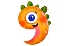 Cute Monster Numbers Clipart Product Image 10