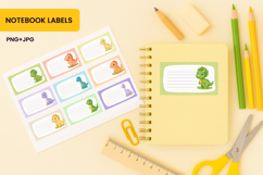 Dinosaur School Notebook Labels, Classroom Theme Product Image 1