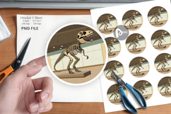 Museum Dino Skeleton Sticker Product Image 1
