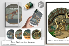 Digital Paper Museum Dino Skeleton Product Image 1