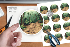 Dino Tracks in Jungle Sticker Product Image 1