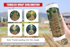 Tumbler Dino Tracks in Jungle Product Image 1