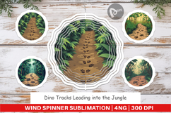 Wind Spinner Dino Tracks in Jungle Product Image 1