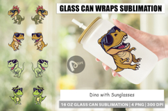 Glass Can Dino with Sunglasses Product Image 1