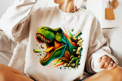 3D Dinosaur Png Sublimation, Kids Png, Dinosaur Hole, T-rex Product Image 1