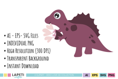 Love themed dinosaur graphics collection