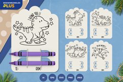 Baby Dinosaurs A5 Coloring Page and Crayon Holder Papercut Product Image 1