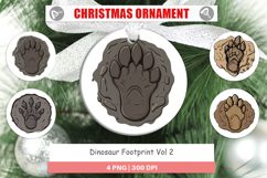 Ornament Dinosaur Footprint Product Image 1