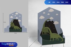 Brachiosaurus, Dinosaur in The Wilderness 3D Pop Up Box Product Image 1