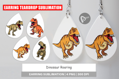 Earring Roaring Dinosaur Product Image 1
