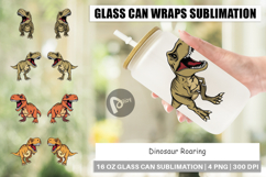 Glass Can Roaring Dinosaur Product Image 1
